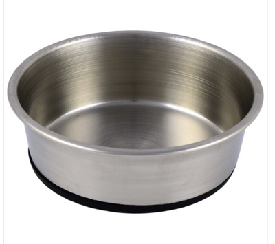 Premium Rubberized Stainless Steel Bowl - PARACHUTES FOR PETS ONLY