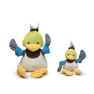 HuggleHounds - Dilly Duck Knottie Plush Dog Toy