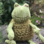 HuggleHounds - Fiona Frog HuggleFleece FlufferKnottie Plush Dog Toy