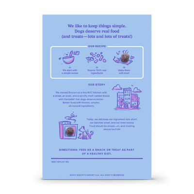 Bocce's Bakery - PB & Blueberry Crispies - 10oz