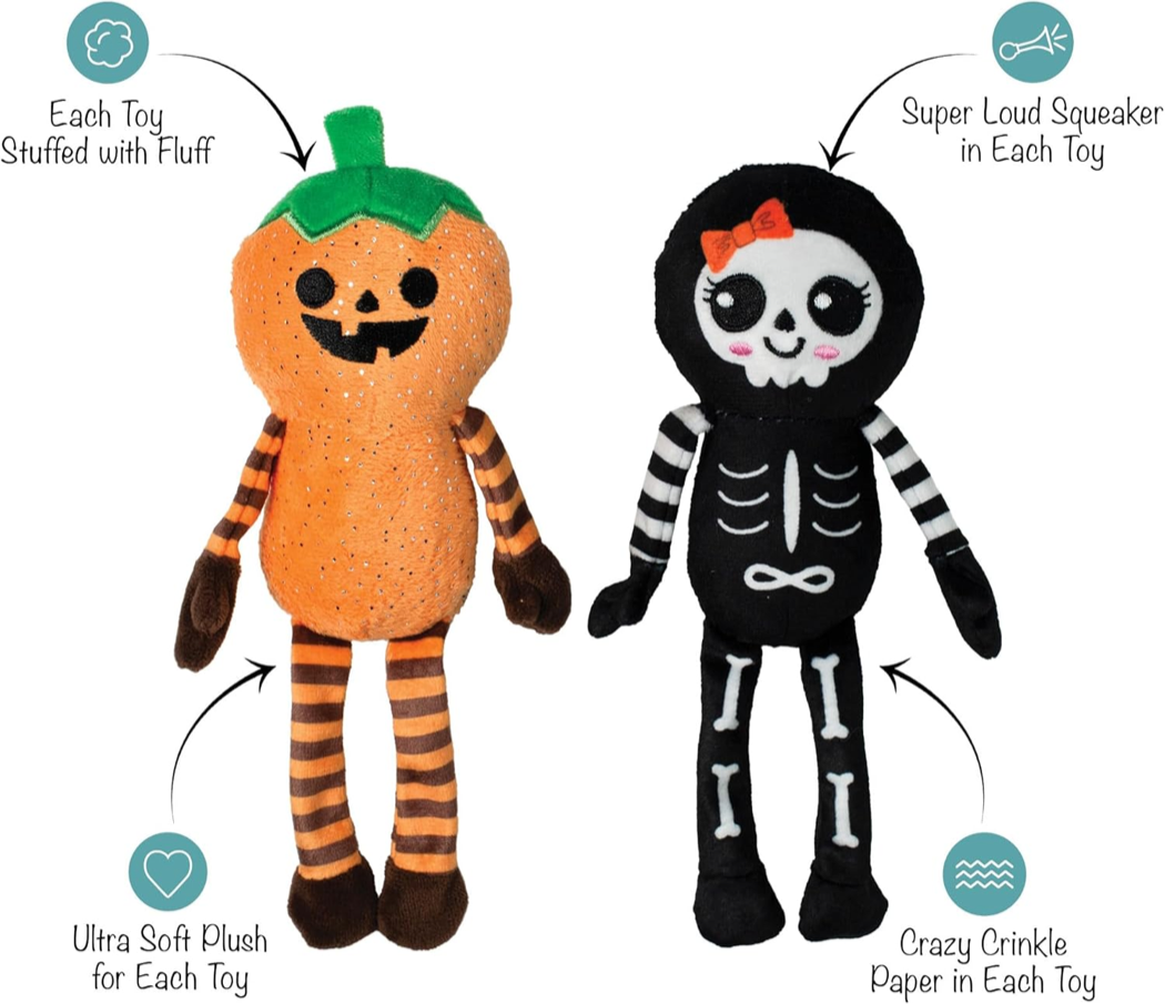 Fringe - Oh my Gourd! 2-piece Plush Dog Toy