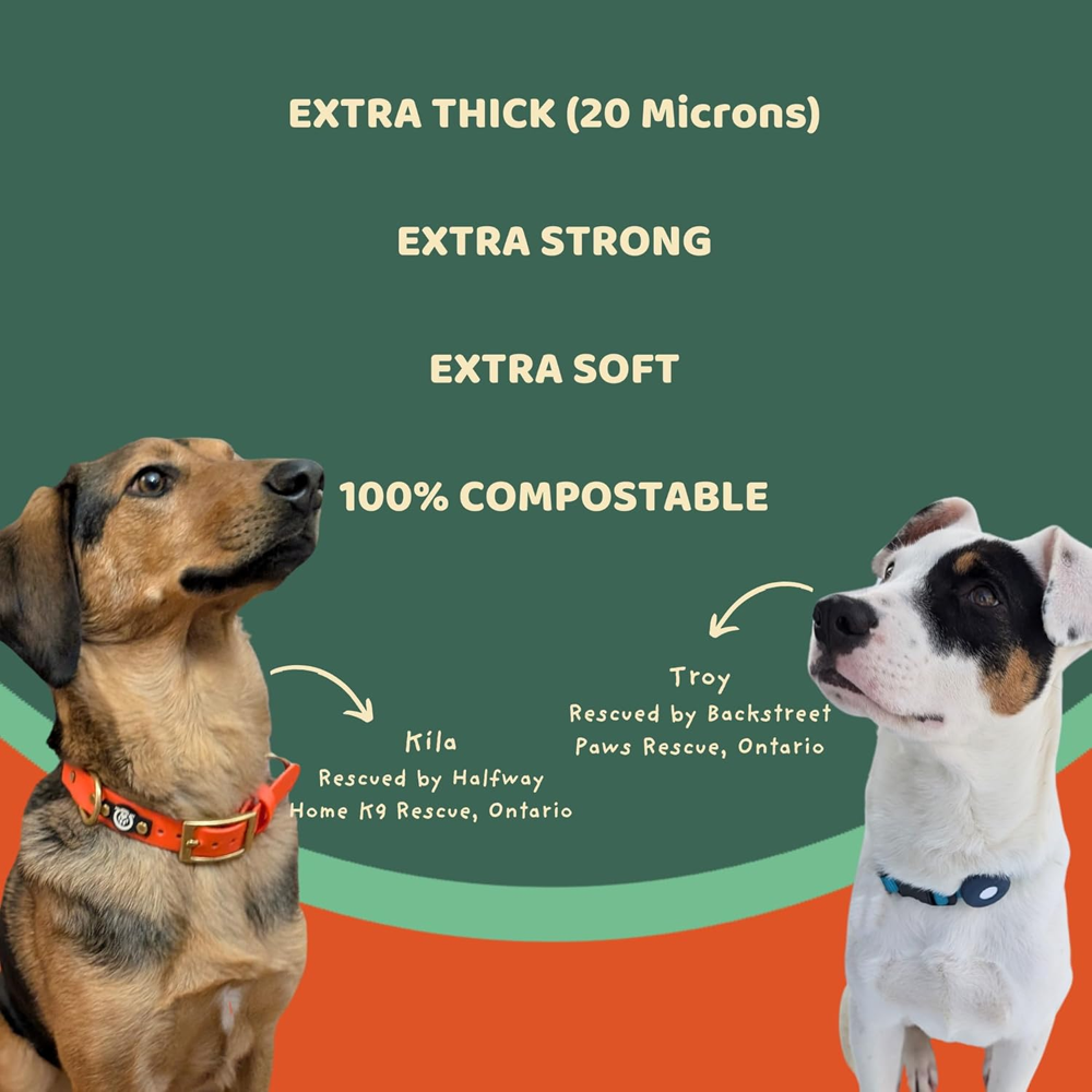 Rescue Bag - Unscented Compostable Poop Bags - 120 count