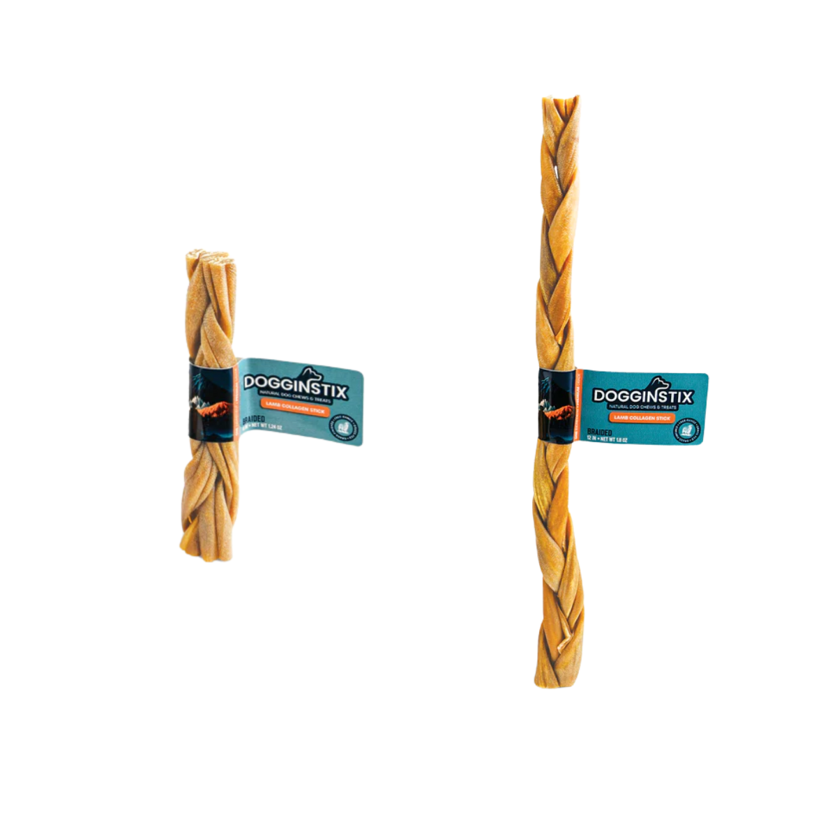 Dogginstix - Braided Lamb Collagen Stick