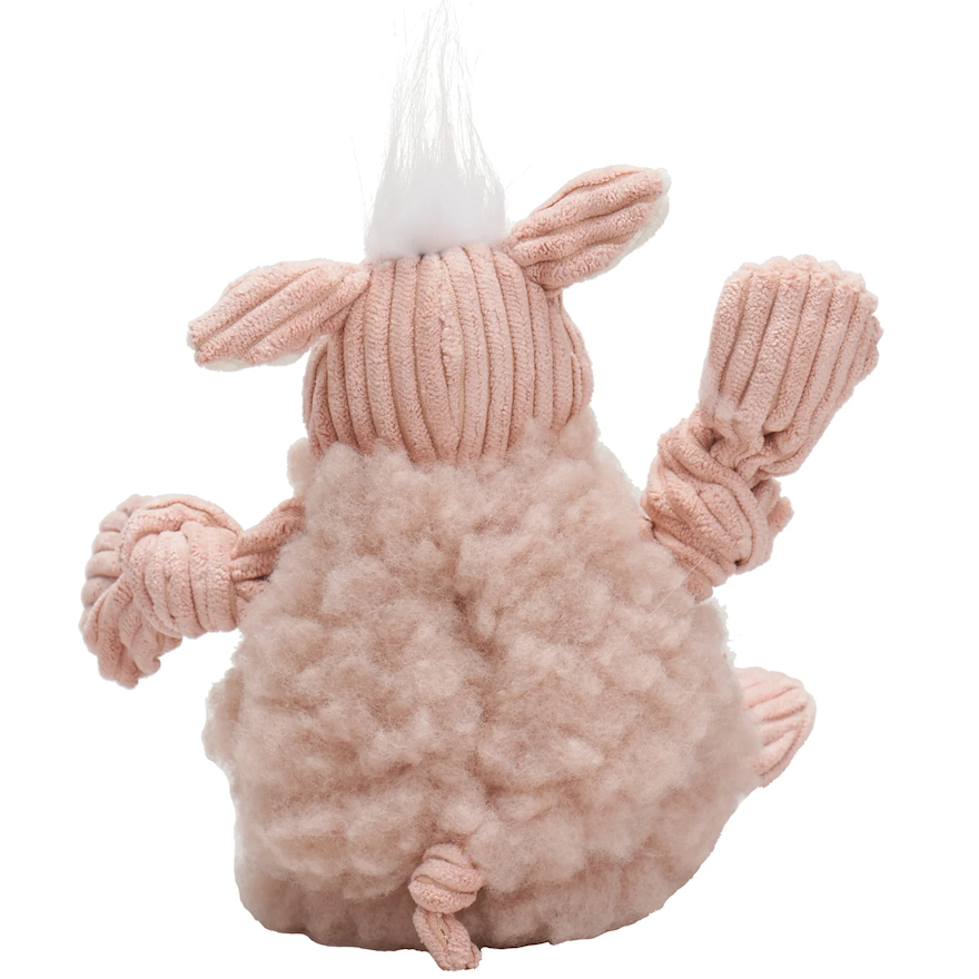HuggleHounds - Penelope Pig HuggleFleece FlufferKnottie Plush Dog Toy