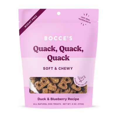Bocce's Bakery - Quack Quack Quack Soft & Chewy Treats - 6oz