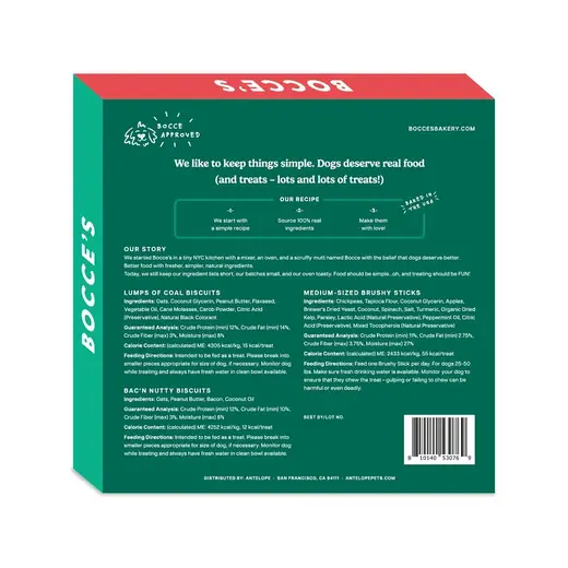 Bocce's Bakery - Dog Advent Calendar Brushy Sticks & Biscuits