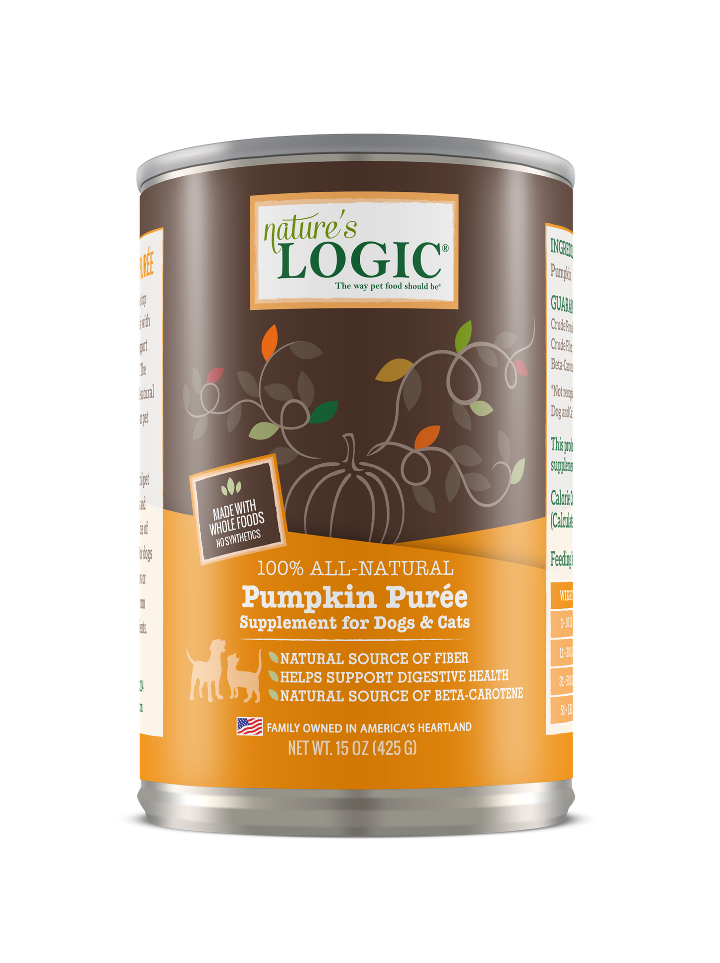 Nature's Logic - Canned Pumpkin Puree - 15oz