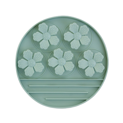 Dexypaws - Flower Hide & Seek Slow Feeder - Sage Green