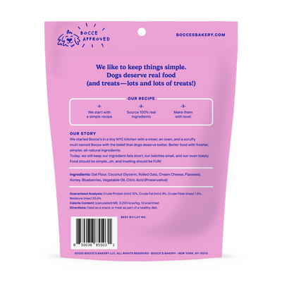 Bocce's Bakery - Berries & Cream Soft & Chewy Treats - 6oz