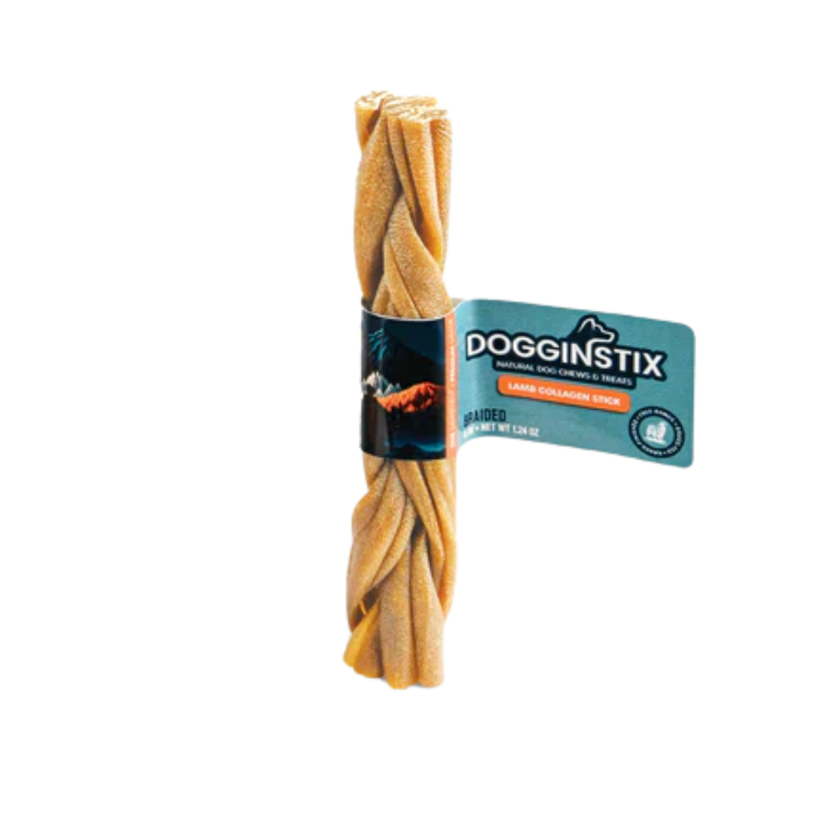 Dogginstix - Braided Lamb Collagen Stick