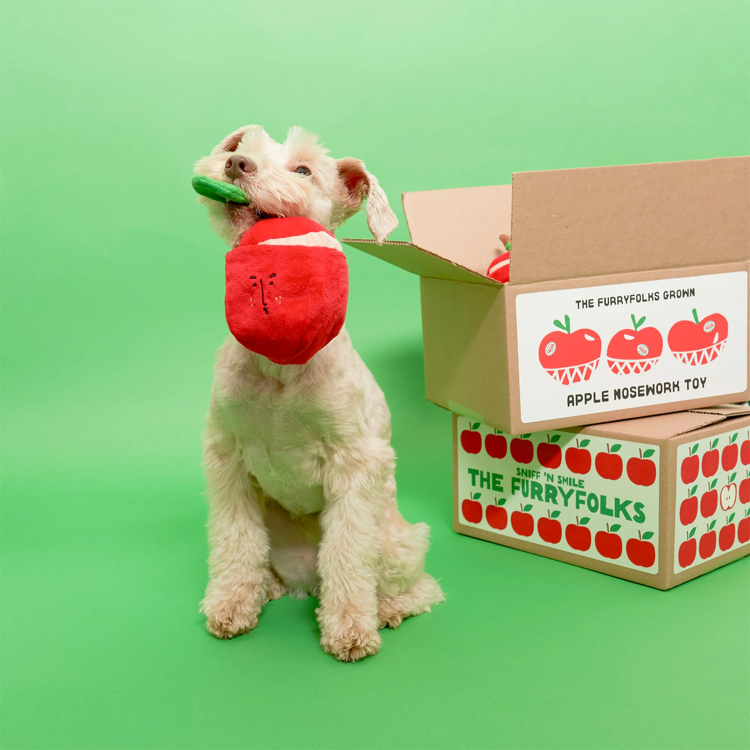 The Furryfolks - Apple Nosework Dog Toy