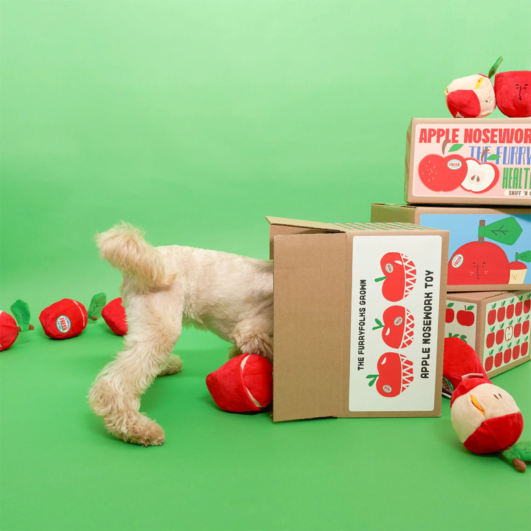 The Furryfolks - Apple Nosework Dog Toy