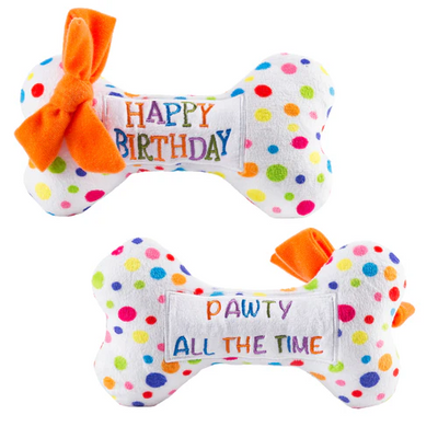 Haute Diggity Dog - Happy Birthday Bone Dog Toy