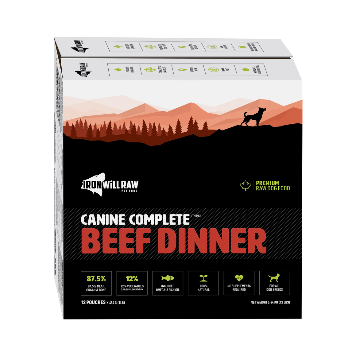 Iron Will Raw - Canine Complete Dinner - Raw Dog Food