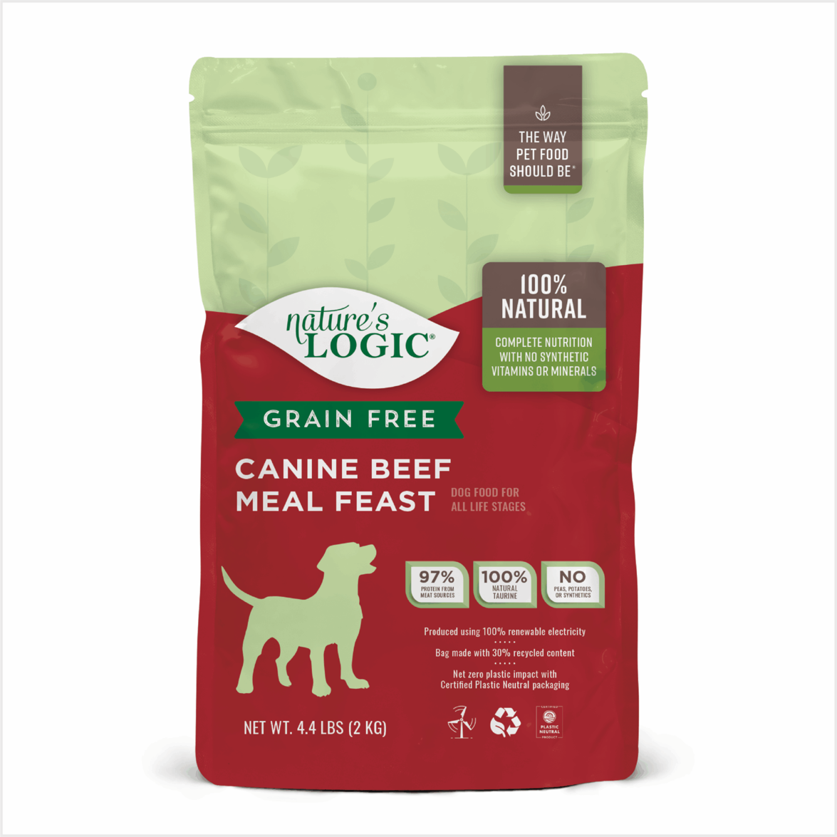 Nature's Logic - Grain Free  - Dry Dog Food - Beef 4.4 lb only