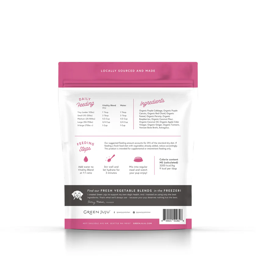 Green Juju - Freeze-Dried Vegetable Blend - Vitality Blend with Astragulas