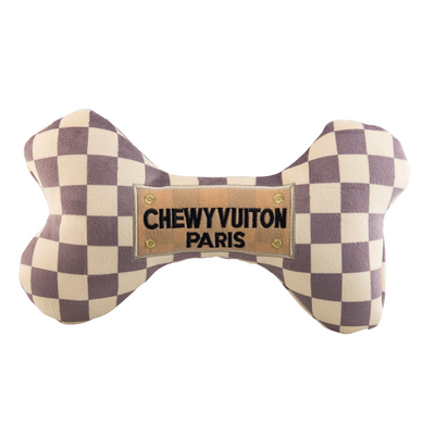 Haute Diggity Dog - Checker Chewy Vuiton Bone Dog Toy