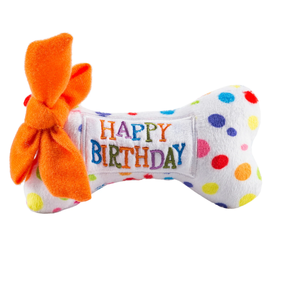 Haute Diggity Dog - Happy Birthday Bone Dog Toy