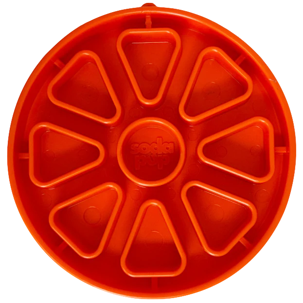 SodaPup - Citrus Softie eTray Shallow Slow Feeder Dog Bowl
