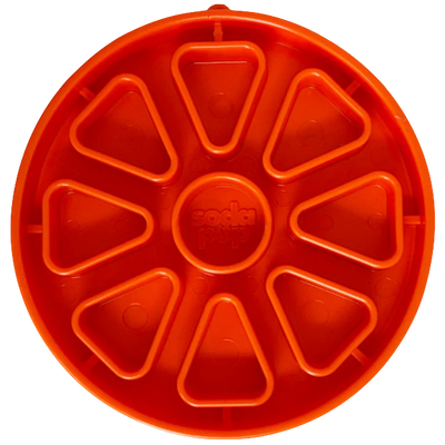 SodaPup - Citrus Softie eTray Shallow Slow Feeder Dog Bowl