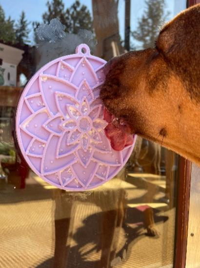 SodaPup - Lotus Design Enrichment Lick Mat with Suction Cups