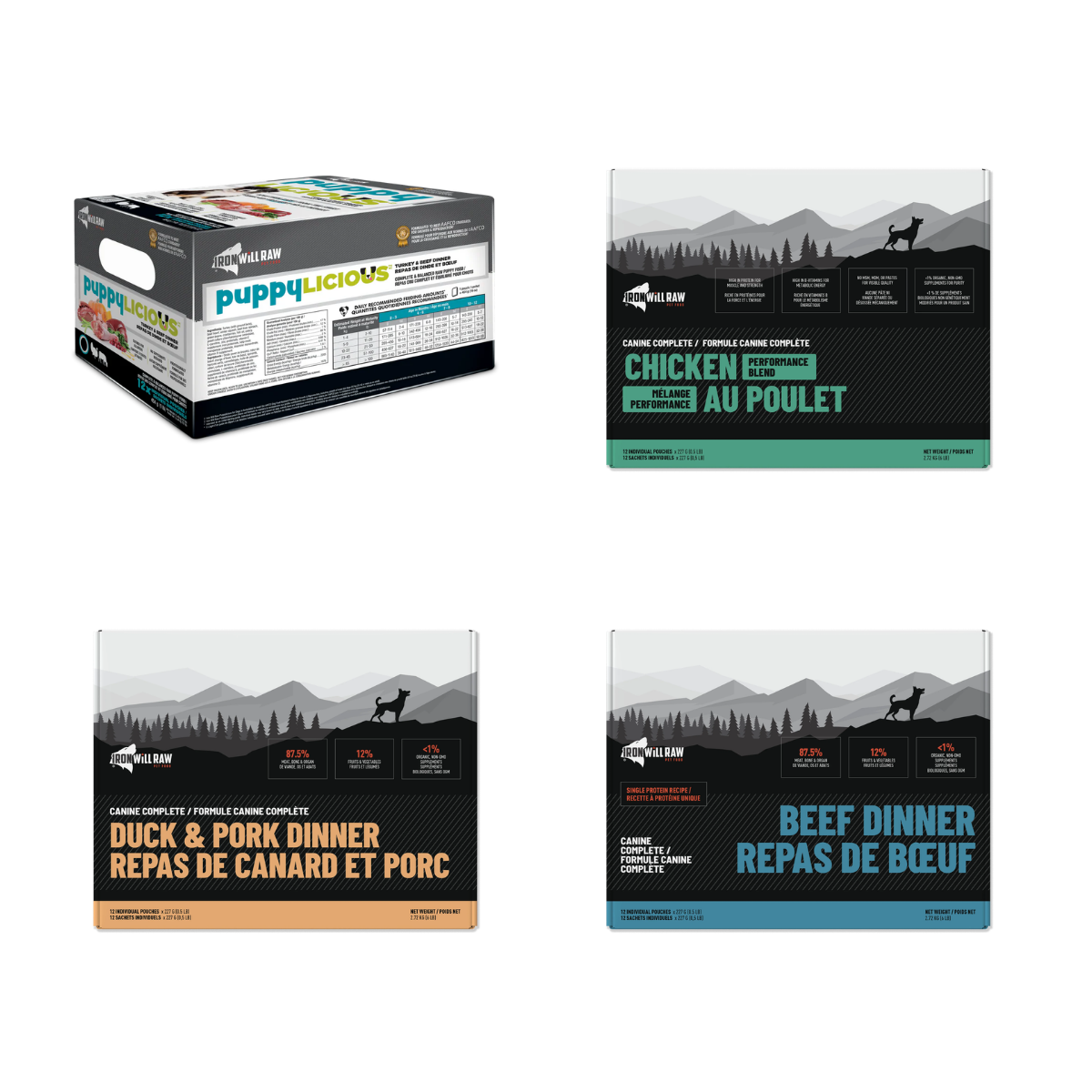 Iron Will Raw - Canine Complete Dinner - Raw Dog Food