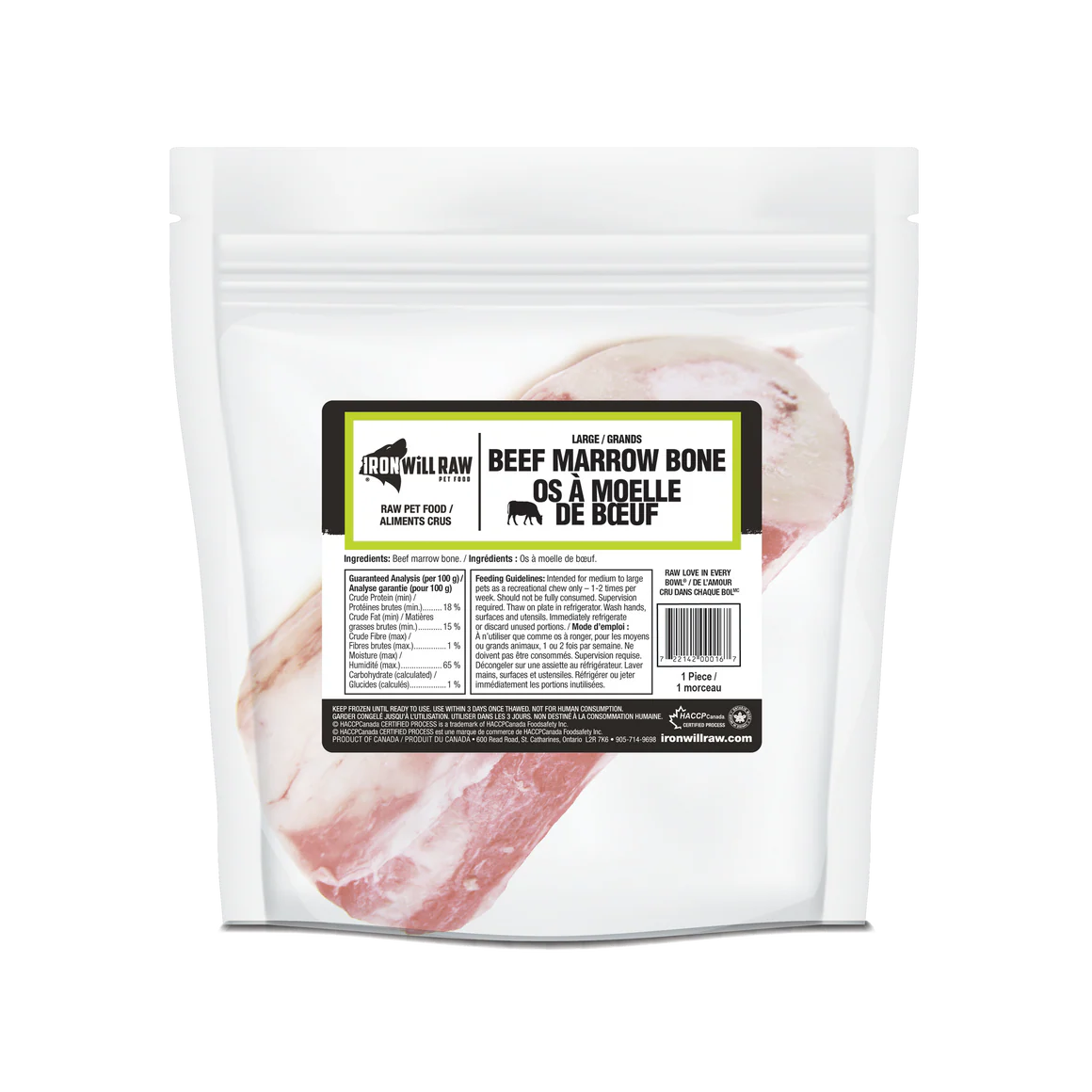 Iron Will Raw - Beef Marrow Bones