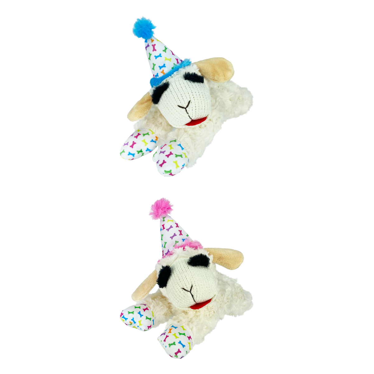 Multipet - Lamb Chop With Birthday Hat Dog Toy