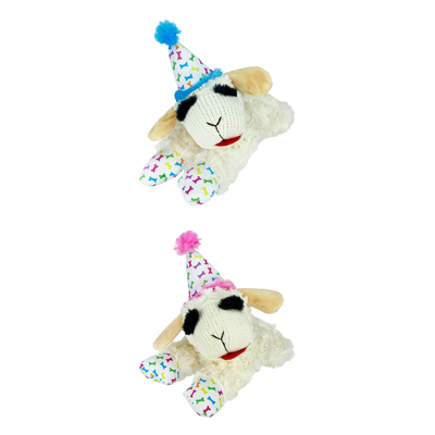 Multipet - Lamb Chop With Birthday Hat Dog Toy