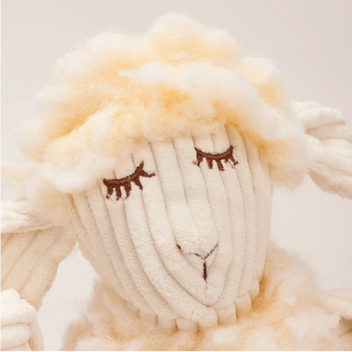 HuggleHounds - Louise Lamb HuggleFleece FlufferKnottie Plush Dog Toy