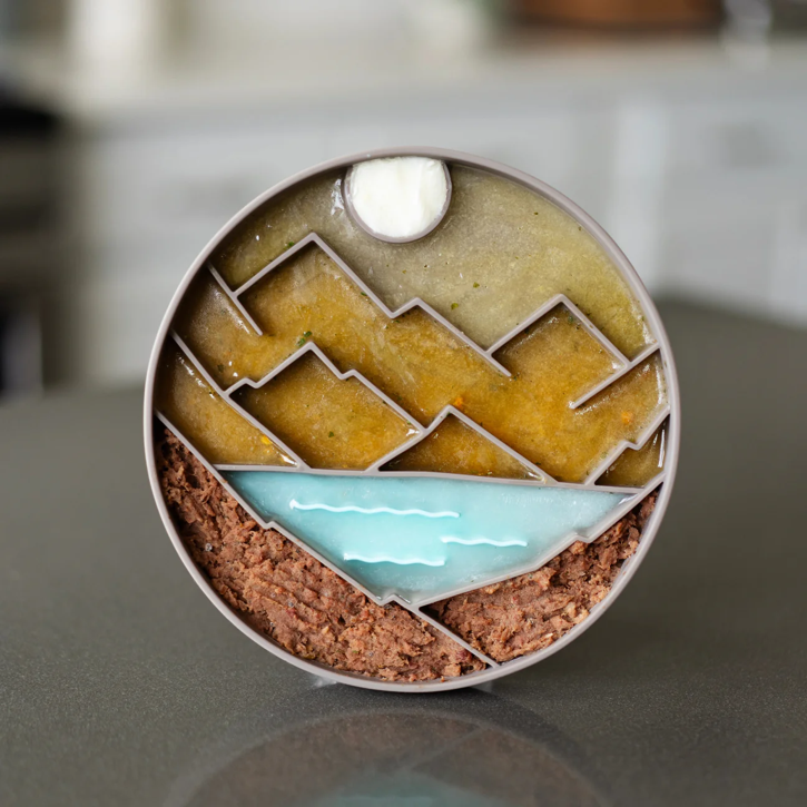 Messy Mutts - Silicone Interactive Feeder - Mountain Scene