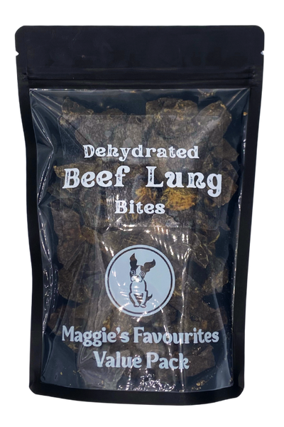 Maggie's Favourites - Dehydrated Beef Lung Bites  - Value Pack