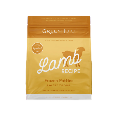 Green Juju - Frozen Lamb Patties - Raw Dog Food