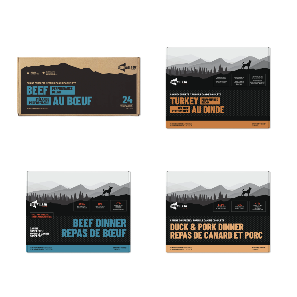 Iron Will Raw - Canine Complete - Performance Blends - Raw Dog Food