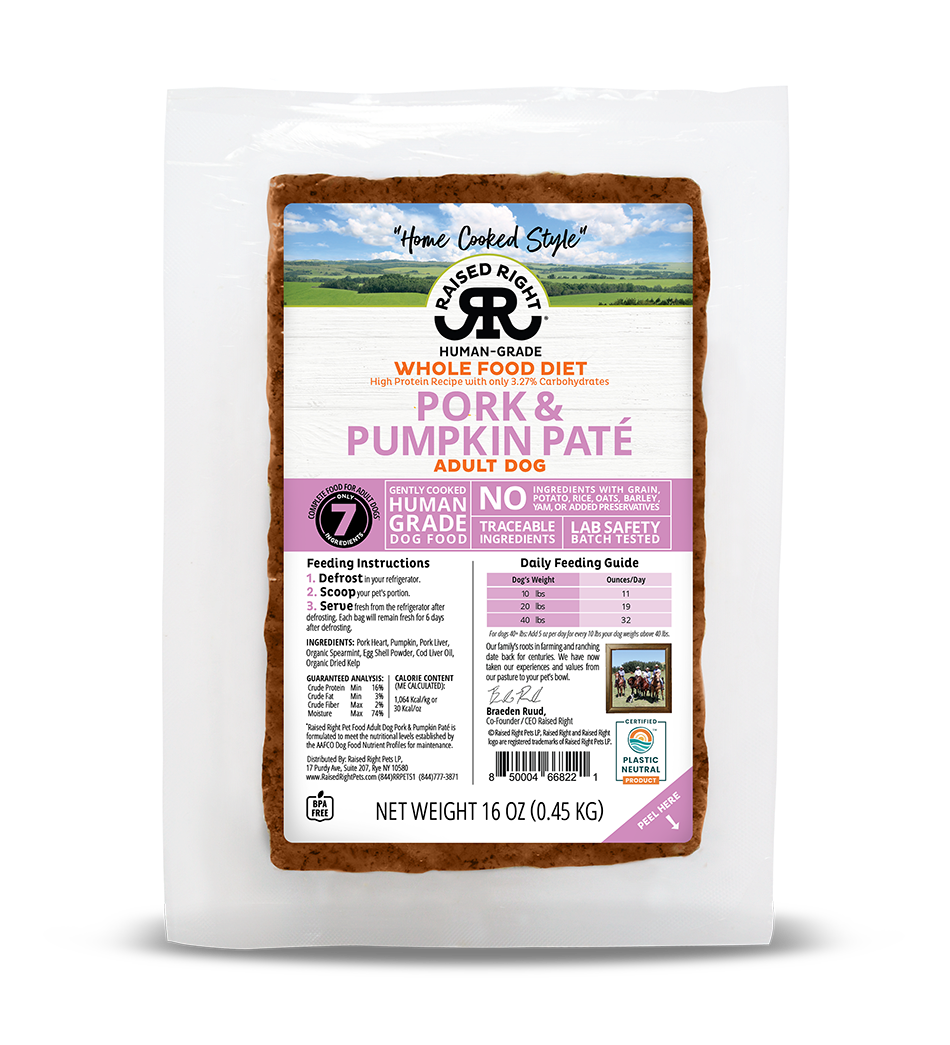Raised Right - Frozen Gently Cooked Original and Paté Recipes