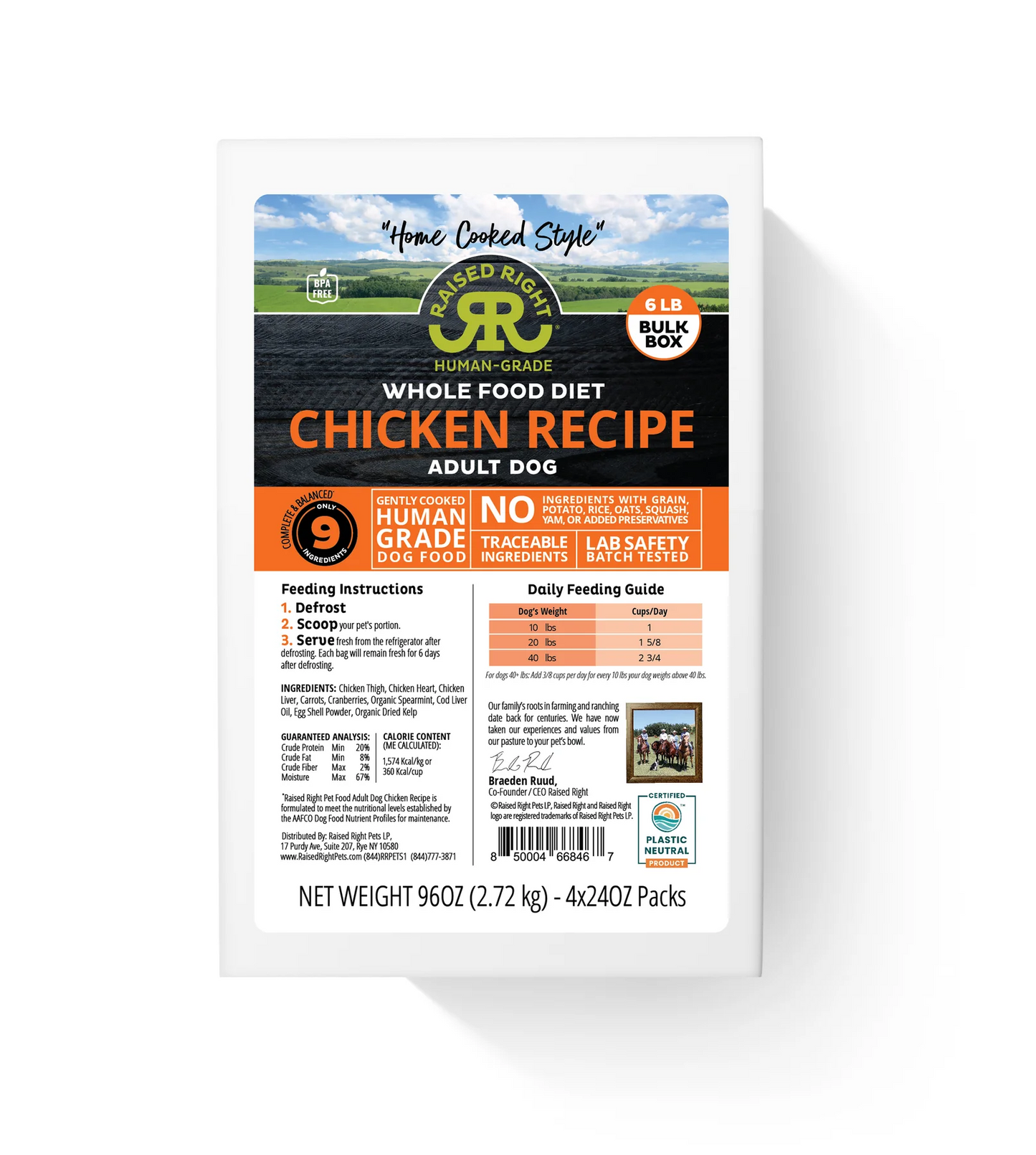 Raised Right - Frozen Gently Cooked Original and Paté Recipes