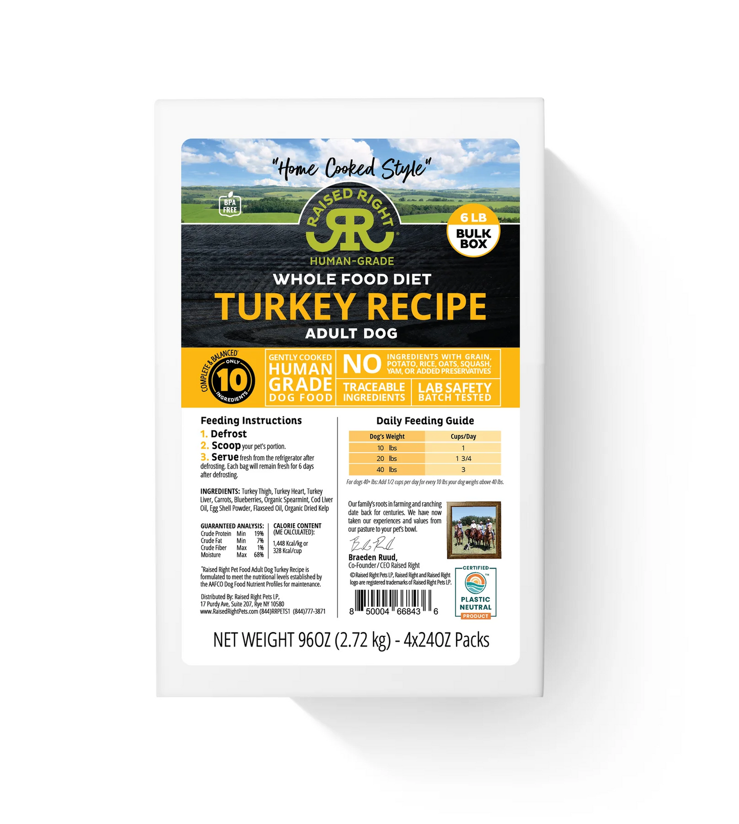 Raised Right - Frozen Gently Cooked Original and Paté Recipes