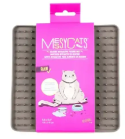 Messy Mutts - Messy Cats Interactive Feeder Mat (Grey)