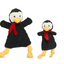 HuggleHounds - Charlie Penguin Flattie Plush Toy