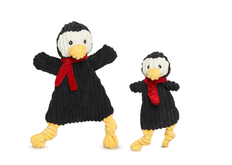 HuggleHounds - Charlie Penguin Flattie Plush Toy