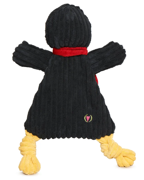 HuggleHounds - Charlie Penguin Flattie Plush Toy
