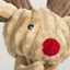 HuggleHounds - Rudy Reindeer Flattie Plush Toy