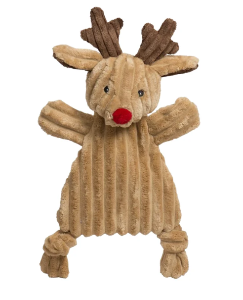 HuggleHounds - Rudy Reindeer Flattie Plush Toy