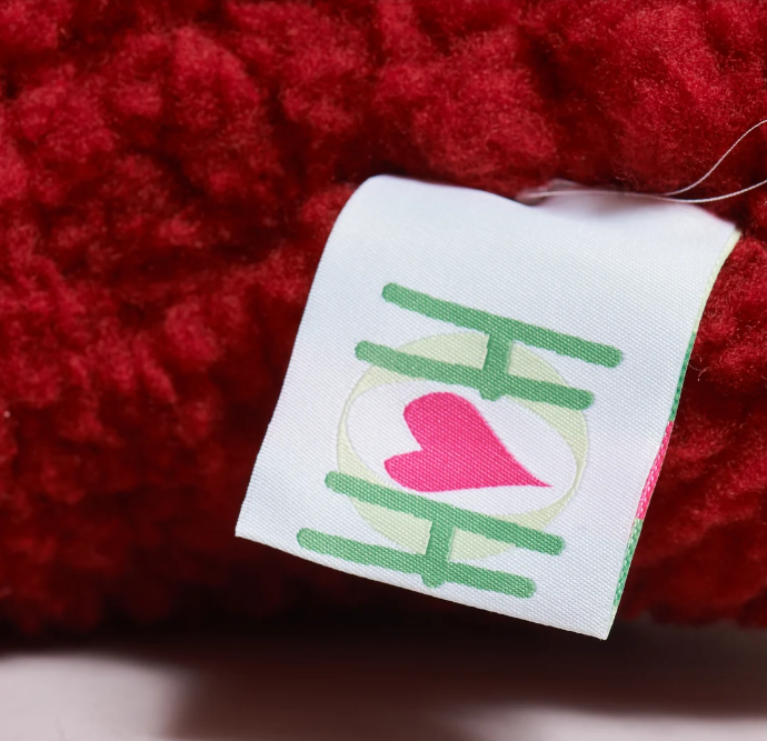 HuggleHounds - Jolly Red Fleece Bone Plush Toy