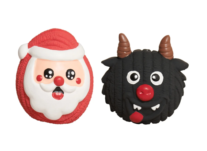 HuggleHounds - Grumpus + Santa 2 Pack Ruff-Tex Balls