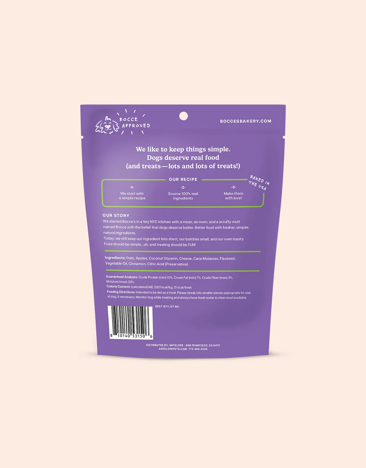 Bocce's Bakery - Spiced Cider Soft & Chewy Treats - 6oz