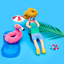 The Furryfolks - Flamingo Hooman Nosework Toy