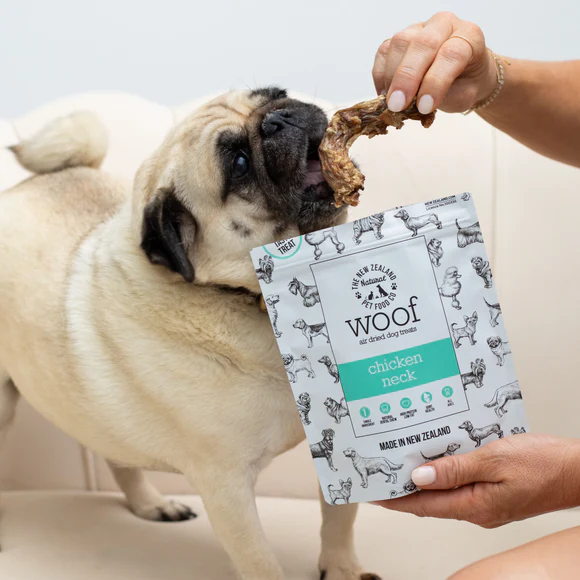 NZ Natural Pet Food Co - WOOF Air Dried Treats - Chicken Neck