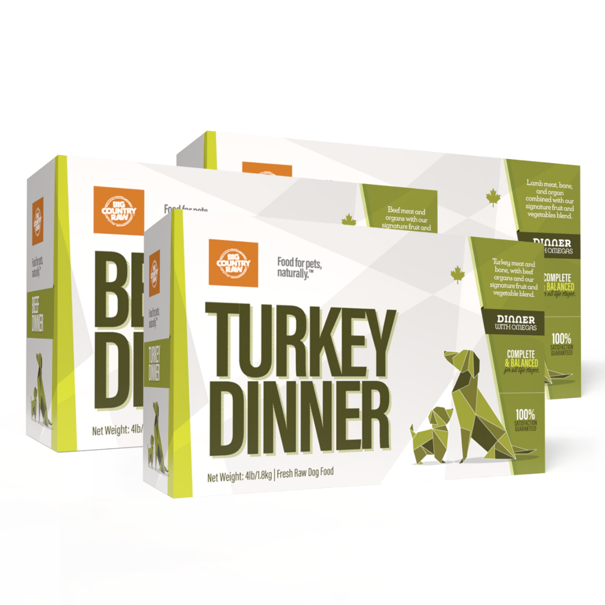 Big Country Raw - 4 lb Dinner Cartons