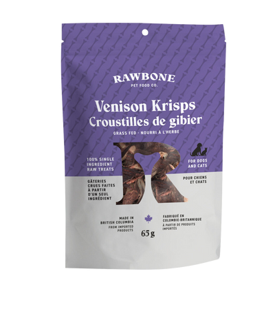 Rawbone Pet Food Co. - Venison Krisps